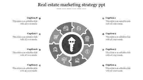 real estate marketing strategy ppt-Gray